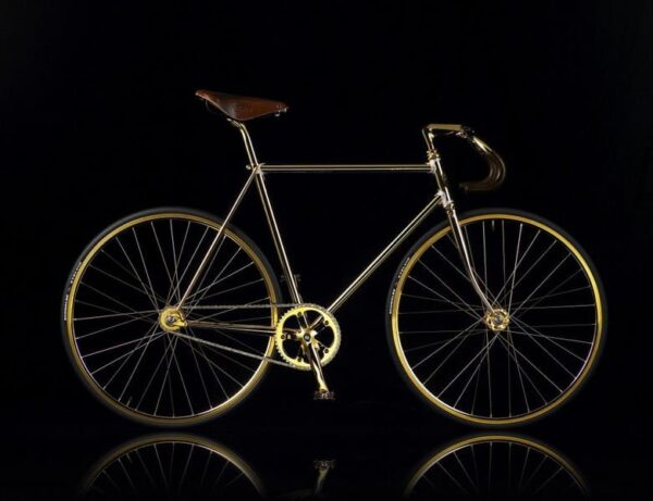 دوچرخه Aurumania Crystal Edition Gold Bike