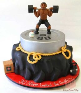 مدل کیک تولد مردانه بدنسازی