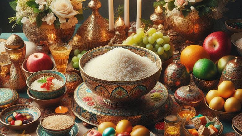 برنج در هفت سین
