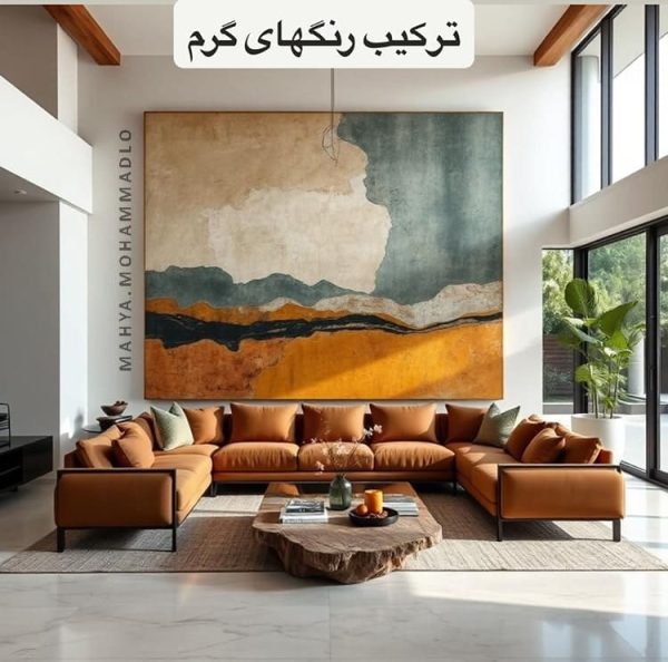 تابلو نقاشی مینیمال برای پذیرایی و نشیمن